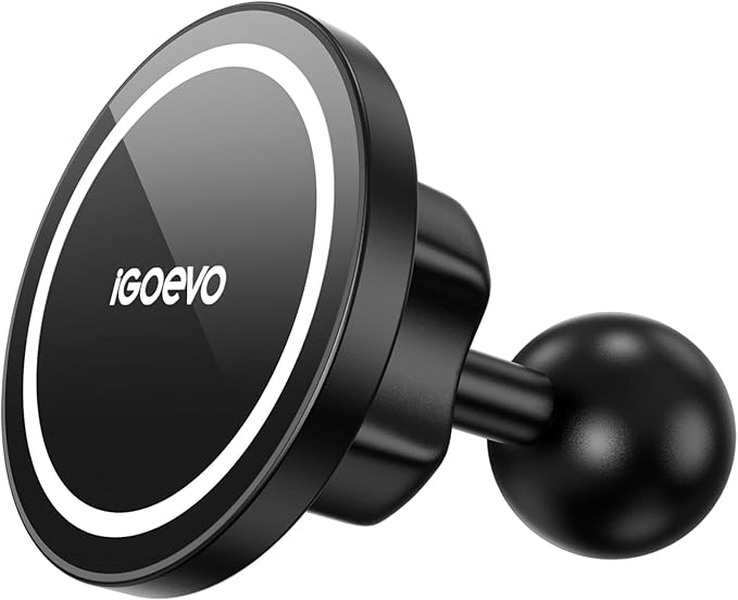 1-Inch B Size Ball Magnetic Phone Mount – Compatible with RAM Bases, Strong Magnet Car Holder for MagSafe and Metal Plate Phones, Dashboard Installation