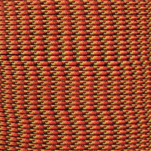 Paracord Planet 275lb Paracord – 3/32 Inch (2.38 mm) Nylon Crafting Cord with 5 Strand Inner Core – Fireball (1000 ft)