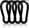 AUTMATCH Carabiner Clips, 3" Spring Snap Hook Caribeener Clips Buckle Heavy Duty Locking Carabiners Chain Quick Links, 4 Pack