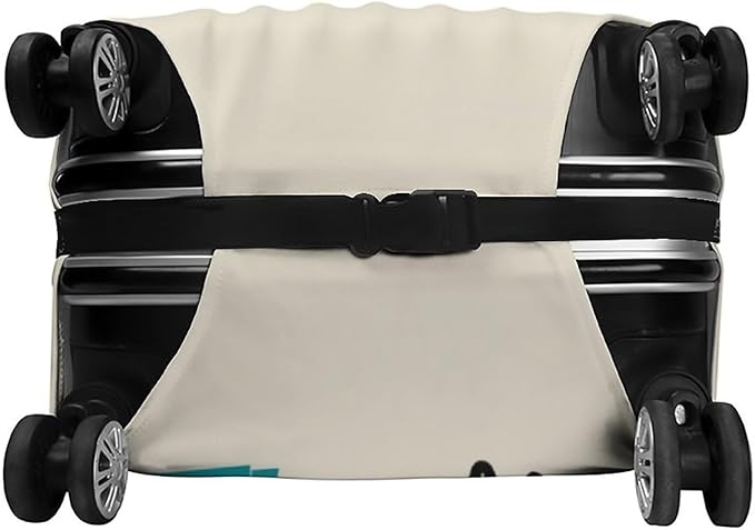 Airplane Travel Accessories Stretch Luggage Cover, Washable Suitcase Protector Fits 26-28in Cases, Secure Fit for Carry On Checked Bags, Travel Essentials