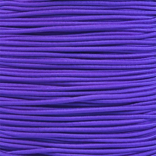 Paracord Planet 1/8-Inch Shock Cord for Replacements, Repairs, and Outdoors – Acid Purple (25 ft)