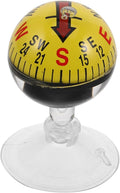 Car Guide Ball Compass with Strong Suction Cup 2.83In Portable Vehicle Compass for Automotive Interior Navigation and Outdoor Use