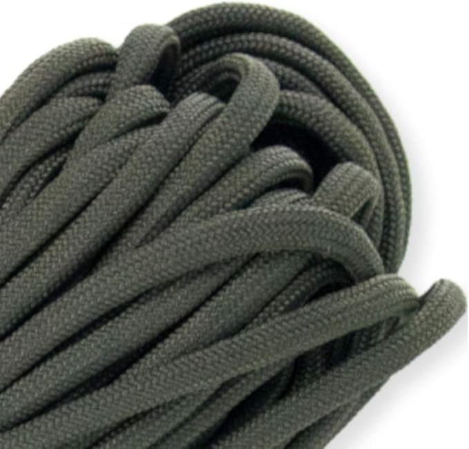 Paracord Planet Solid Color 550lb Paracord – 7 Strand Type III Nylon Cord for Indoor and Outdoor Tasks – Olive Drab (50 ft)