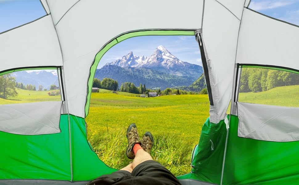 CAMPROS CP 8 Person Camping Tent, Room Divider, Rainfly, Weather Resistant - Image 6