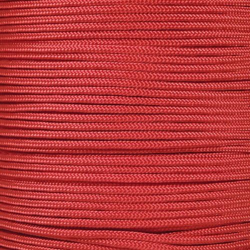 Paracord Planet 325 Paracord – 3 mm Type II Nylon Parachute Cord with 3 Inner Strands (Imperial Red, 100 ft)