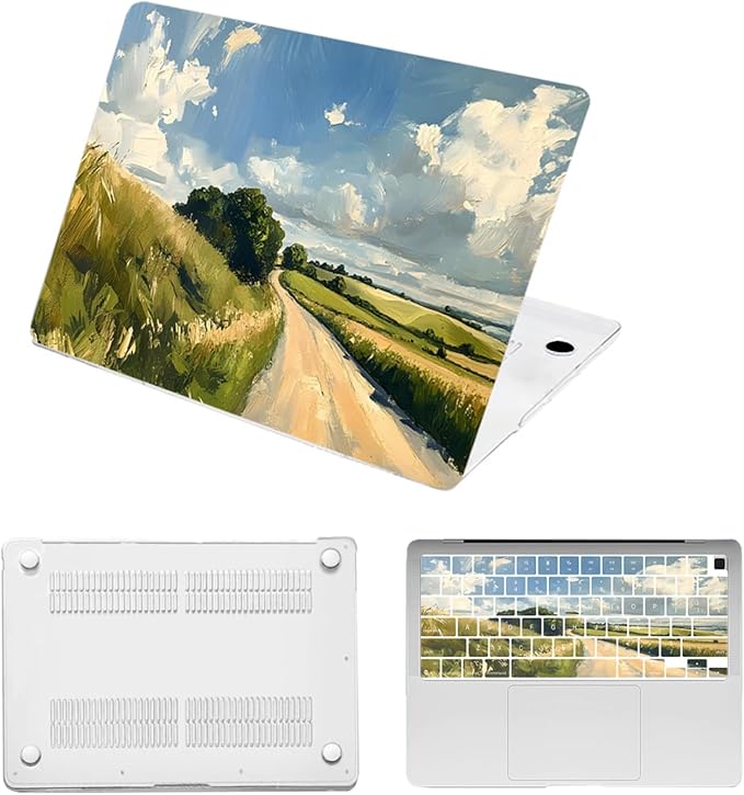 Hard Shell for MacBook 12 inch Case Retina 2015 2016 2017 Release (Model A1534),Plastic Protective Laptop Cover & Keyboard Cover Skin for Apple MacBook Air 12",Green Forest