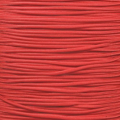 Paracord Planet 275lb Paracord – 3/32 Inch (2.38 mm) Nylon Crafting Cord with 5 Strand Inner Core – Scarlet Red (100 ft)