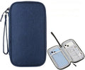 Electronic Organizer Travel Cable Accessories BagPouch Portable Waterproof Storage Bag Electronic Organizer Case for Cable, Mouse,USB Cable,Power Bank,Cord, Charger, Phone, Earphone (Dark Blue)