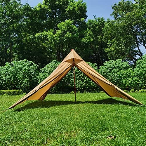 Ultralight Hot Teepee Tent with Stove Jack for 1-2 Person 3.4lb Four-cornered Shape Single Person Tent for Camping Hiking Backpacking - Easy to Set Up - Image 4
