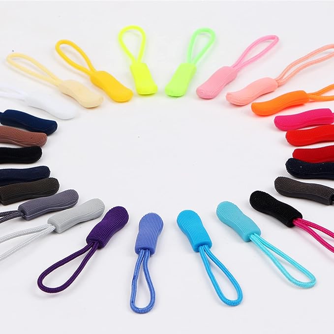 Upgraded Zipper Pulls, 10PCS Black - Premium Replacement for Luggage, Backpacks, Jackets, Purses, Handbags