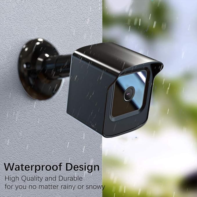 PEF Mount for All-New Wyze Cam V4/Cam V3, Weatherproof Protective Cover and 360 Degree Adjustable Wall Mount Solid Housing for Wyze V4 and V3 Outdoor Indoor Smart Home Camera System (Black, 2 Pack)
