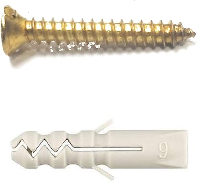 FAPBADRI Multipurpose Hooks, Used to Hang Clothes, Bags, Coats, Curtain Hold Backs, Keys, Antique Gold Colour, Material - White Metal, Screws and Wallplugs Included, Pack of 10 Pieces
