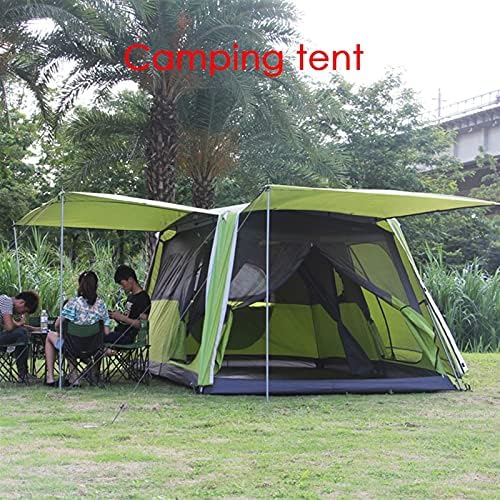 YXCKG Big Tent 5-8 Man Tent Camping Tent, Tunnel Tent with 2 Rooms, Tent Waterproof Sun Shelter for Outdoor, Double Layer Tent 100% UV Protected Family Camping Tents, Picnic Camping Hiking - Image 3