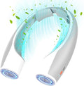 Rohent Portable Neck Fan Personal: High Velocity 4 Speeds Rechargeable Fan Cooling Airflow - Long Battery Life Lightweight Wearable Fan for Women Men - Grey