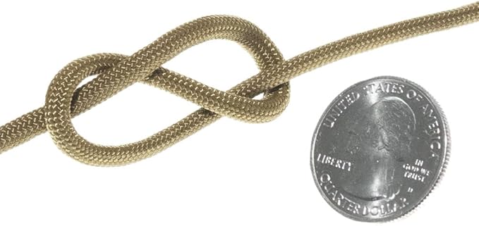 Paracord Planet Solid Color 550lb Paracord – 7 Strand Type III Nylon Cord for Indoor and Outdoor Tasks – Coyote Brown (100 ft)
