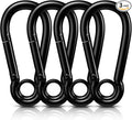 AUTMATCH Carabiner Clips, 3" Spring Snap Hook Caribeener Clips Buckle Heavy Duty Locking Carabiners Chain Quick Links, 4 Pack