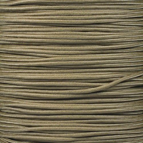 Paracord Planet 275lb Paracord – 3/32 Inch (2.38 mm) Nylon Crafting Cord with 5 Strand Inner Core – Tan 499 (50 ft)