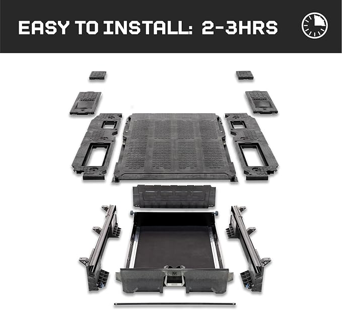 DECKED Truck Bed Storage System with System Accessories | Compatible with Toyota Tacoma (1995-2004) 6'2"