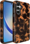 Compatible for Samsung Galaxy A36 5G Case, Dual Layer Heavy Duty 2 in 1 Shockproof Protective Phone Case,Cheetah Leopard Print