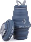 HYDAWAY 17oz Travel Collapsible Water Bottle - BPA-Free, Leakproof, Lightweight, Space-Saving