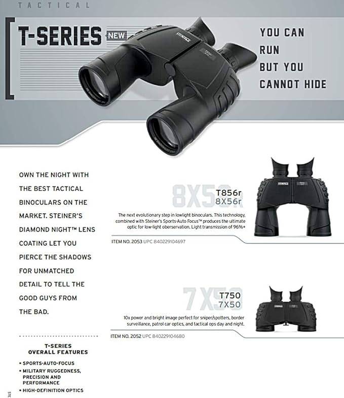 Steiner Tactical Series Binoculars, Lightweight Precision Optics for Any Situation, 7x50, Waterproof, Shockproof, Fogproof, Heritage Warranty.