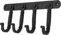 Mystic Colonial Cast Iron Wall Mounted Coat Rack – 4 Hooks