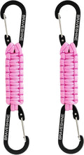 BRAVESHINE Paracord Keychain Carabiner Clip, D Ring Lanyard Hanger Stroller Hook for Water Bottle, Key, Backpacks, Men, Women