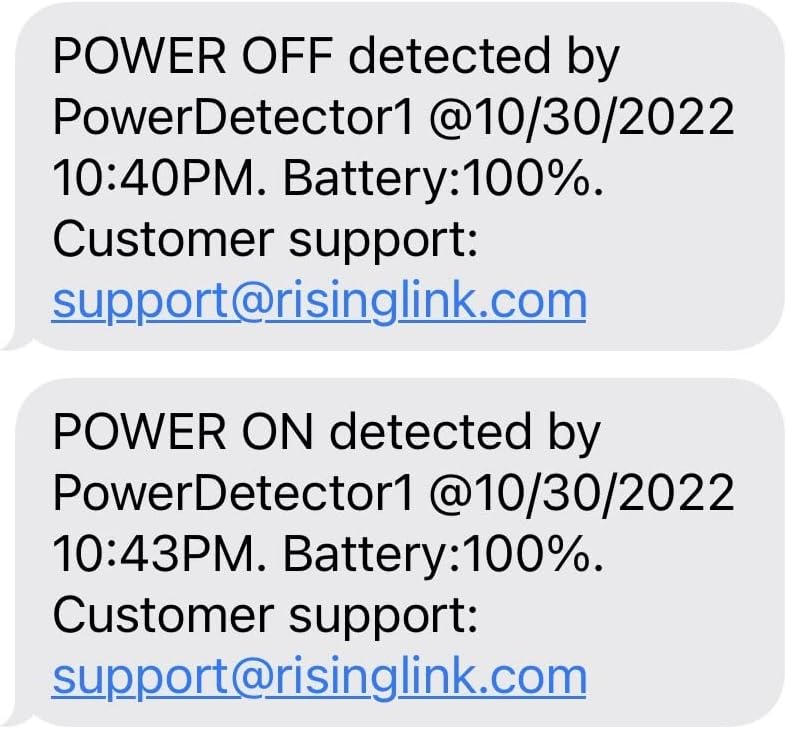 WiFi Power Outage Alarm Detector, Power Failure & Restoration Alerts with SMS Text, Email & Audible Alarm - Image 6