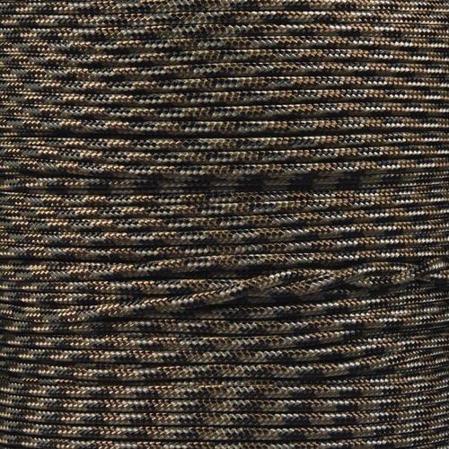 Paracord Planet 325 Paracord – 3 mm Type II Nylon Parachute Cord with 3 Inner Strands (Brown Camo, 1000 ft)