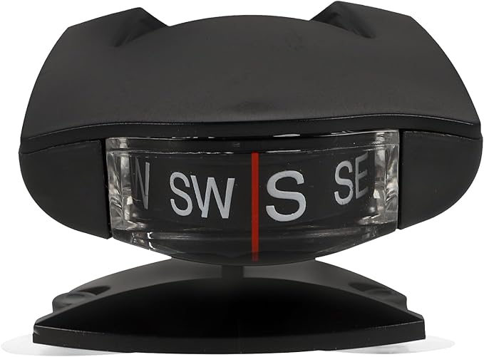 Auto Compass for Car Dashboard with Adjustable Inclinometer and Suction Mount, Car Navigation Compass Ball Suitable for Vehicle and Outdoor Use