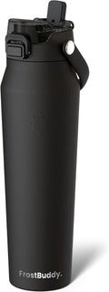 Frost Buddy 32oz Insulated Water Bottle with Straw & Chug Lid | Leak-Proof Stainless Steel | 24-Hours Cold | Sweat-Proof, Cup Holder Friendly | Ideal for Gym, Travel, Sports & Everyday Hydration