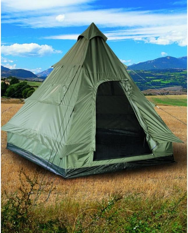 Mil-Tec 4 Person Pyramid Tent Teepee - Image 2