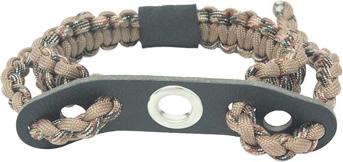 Realtree® Paracord Archery Bow Wrist Sling - 100% Full Grain Leather 550 Paracord