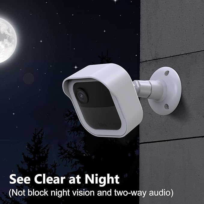 Wall Mount for Blink Outdoor 4th Gen and Outdoor 3rd Gen, 3 Pack Weatherproof Protective Housing and 360 Degree Adjustable Mounting with Blink Sync Module Mount (Camera Not Included, White)