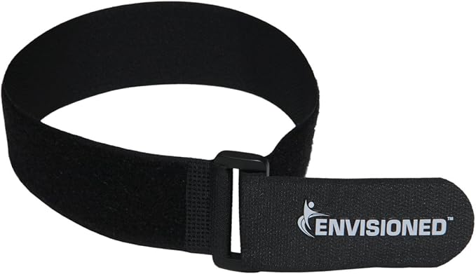 Reusable Cinch Straps 3" x 72" - 4 Pack, Multipurpose Strong Gripping, Quality Hook and Loop Securing Straps (Black)