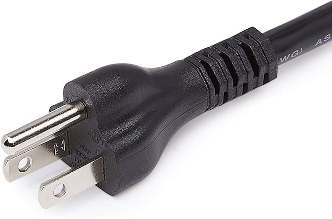 Amazon Basics Indoor Extension Cord, 3 Prong Outlet Extender Power Cord, 13 Amps, 125V, 25 Foot, Black, 2-Pack