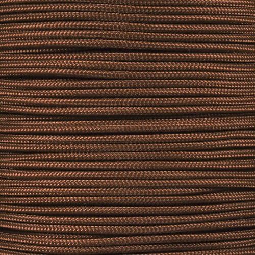Paracord Planet 325 Paracord – 3 mm Type II Nylon Parachute Cord with 3 Inner Strands (Chocolate Brown, 1000 ft)