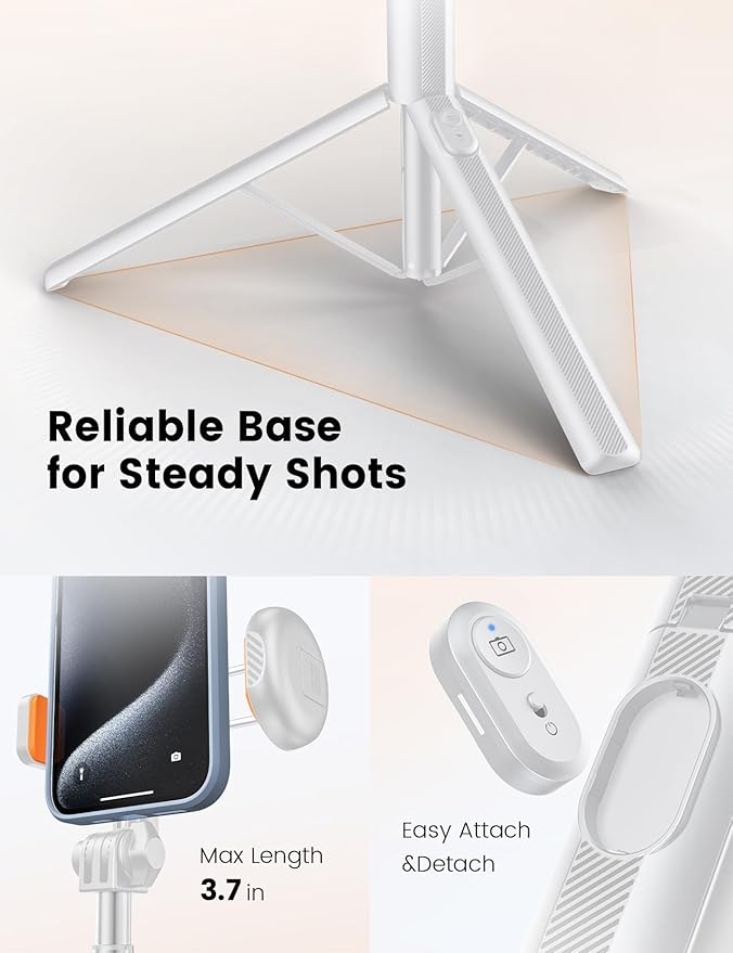 ANXRE 71" Phone Tripod, NT79 Extendable Selfie Stick with 1/4" Camera Mount for Cell Phone＆Camera, Phone Tripod Stand Holder with Remote Compatible with iPhone Android, Camera