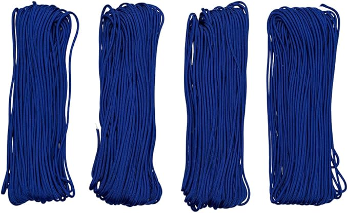 Paracord Planet Solid Color 550lb Paracord – 7 Strand Type III Nylon Cord for Indoor and Outdoor Tasks – Electric Blue (25 ft)