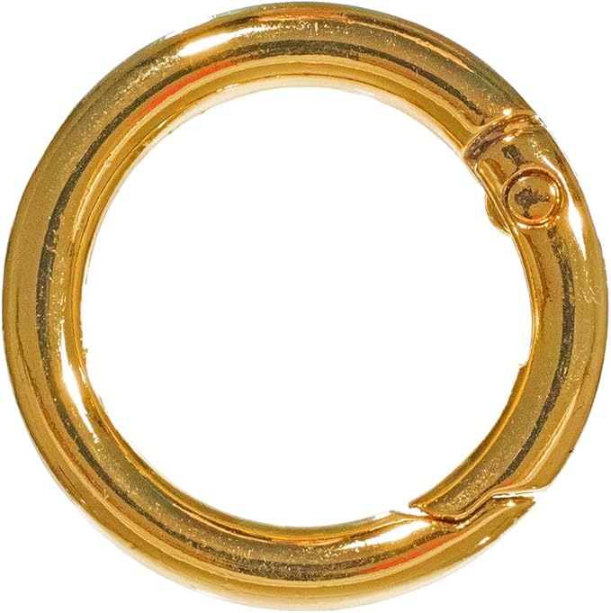 Paracord Planet Spring Gate O Rings – Available in 5/8 Inch, 3/4 Inch and 1 Inch Sizes – Silver, Bronze, and Gold Color Options (50 Pack, 5/8 Inch, Gold)