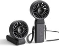 JISULIFE Handheld Fan Life7 – Ultimate Flexibility: Wide & Strong Airflow, 13H Max Cooling, 3600mAh Rechargeable, 5-Speed, LED Display, 3 IN 1 Portable Fan for Travel, Concerts, Sports Events(Black)