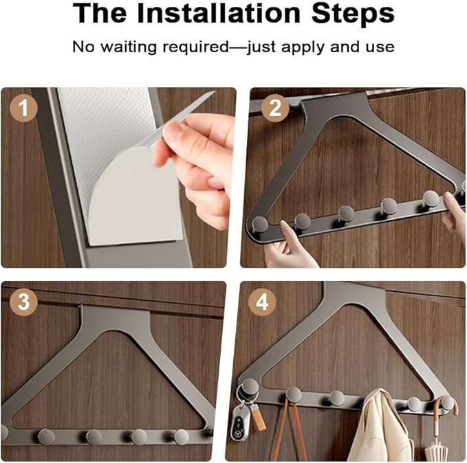 Over-The-Door Hanger Organizer, 2026 New Modern Over Door Hook, Heavy Duty Door Hanger for Home Office, Multi-Purpose Door Organizer for Family (Gray, 2pcs)