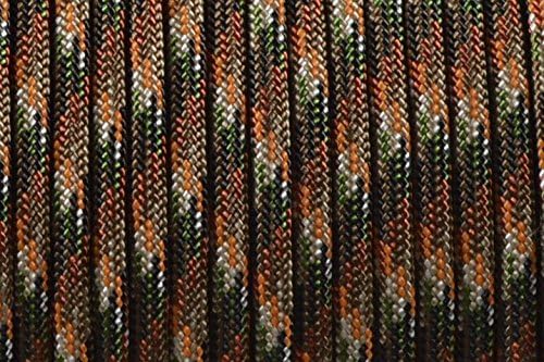 BORED? PARACORD! 550 lb Paracord – Ideal for Crafting, DIY Projects, Camping, Military & Active Outdoors – 300+ Colors – Tactical Parachute Cord Type III – Strong - Hidden Camo 50 Feet