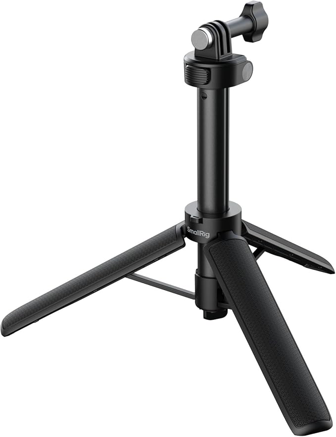 SmallRig 2-in-1 Selfie Stick Tripod, 7.1-20.5in Extendable, Support Horizontal & Vertical Shooting, for GoPro Hero 13/12/11/10/9, for DJI Osmo Nano Action 6/5 Pro/4/3, for Insta360 Ace Pro 2-5725