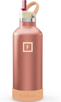 IRON °FLASK Camping & Hiking Hydration Flask with Straw, Narrow Mouth Insulated Stainless Steel Sports Water Bottle - Dream Sunset 32 oz - Straw (1 Lid)