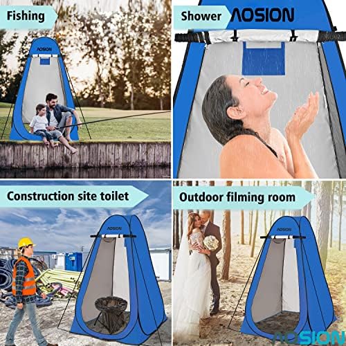 Pop Up Privacy Shower Tent, Portable Changing Dressing Room with Carry Bag, Waterproof Sun Shelter for Camping, Beach, Hiking & Outdoor Activities. - Image 6