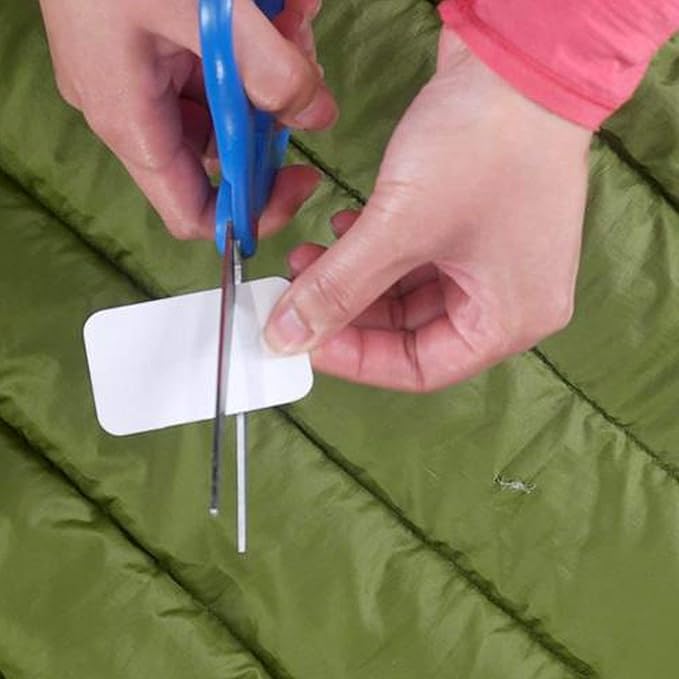 GEAR AID Tenacious Tape Mini Patches with Peel-and-Stick Adhesive to Fix Holes and Tears in Winter Gear, Down Puffer Jackets, Sleeping Bags, Tents, and Rain Gear, Clear, 1 Pack