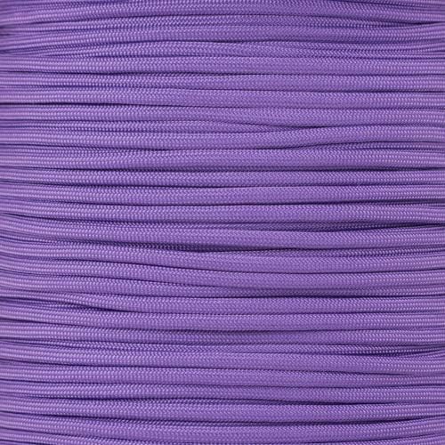 Paracord Planet | Type II Commercial Grade 425 Paracord – 425 LB Tensile Strength W/ 3mm Diameter (Purple, 50 FT)