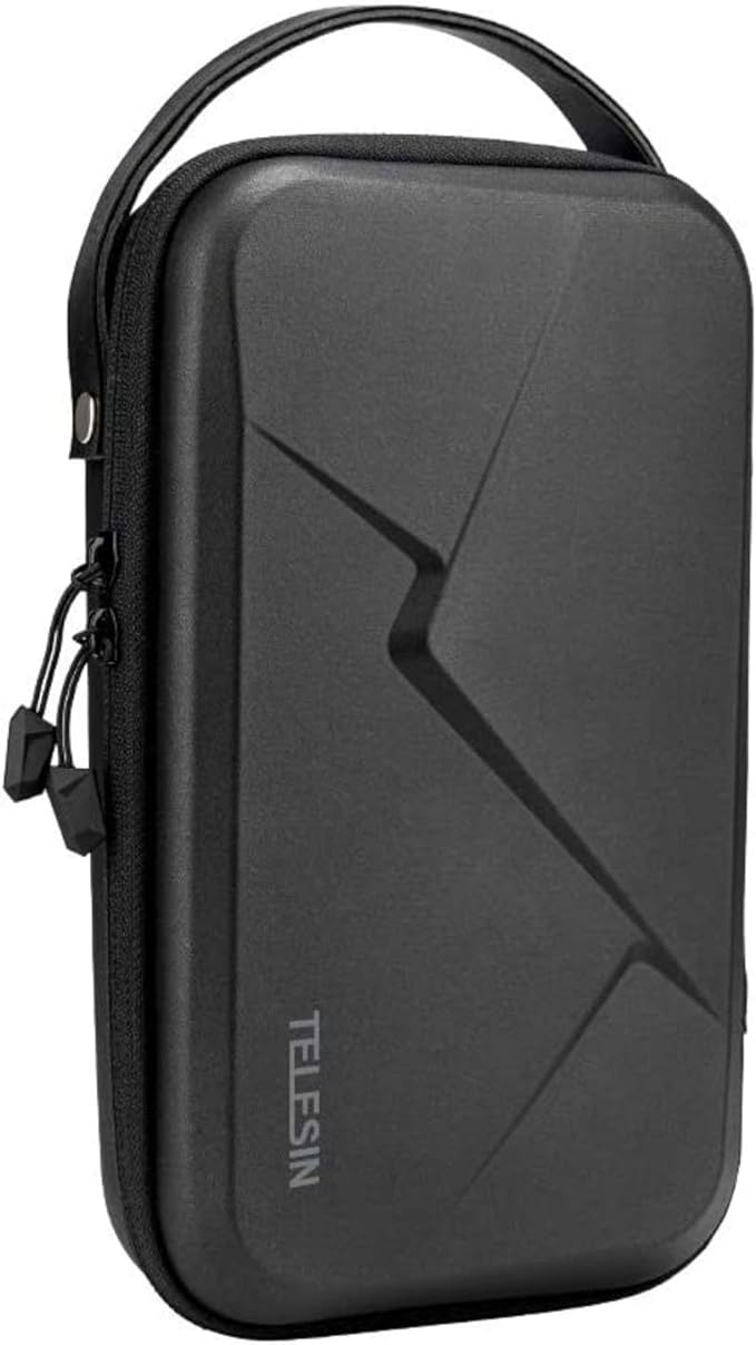 TELESIN Carry Case Waterproof Hard Carrying Bag for GoPro Max Hero 13 12 11 10 9 Insta360 X5/X4/X3 Ace Pro 2 Go Ultra DJI Osmo Action 6/5pro/4/Pocket 4 3/Nano EDC Tech Pouch Camera Accessories