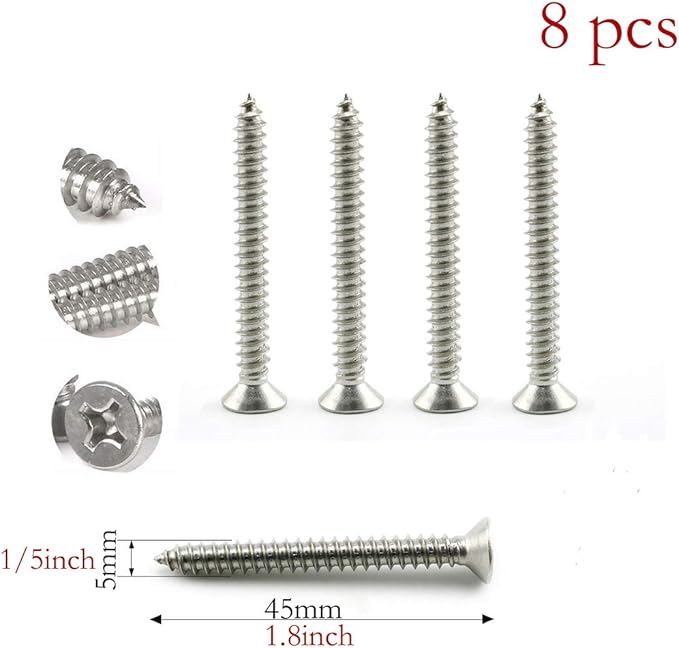 heyous 2 Set M8 Suspension Ceiling Wall Mount U Hook Anchor Hanger Stainless Steel Heavy Duty Multi Purpose Hammock Swing Ceiling Hook Rhombic Base Plate with Snap Hook